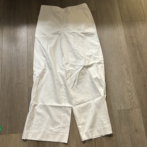 NWT! Banana Republic White Hayden Wide Leg Linen Blend Pull On Pant - Picture 7 of 8